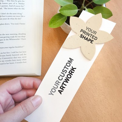 Single-Sided Large Eco Bookmark With Printed Shape
