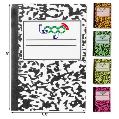 Mini Neon Composition Notebook