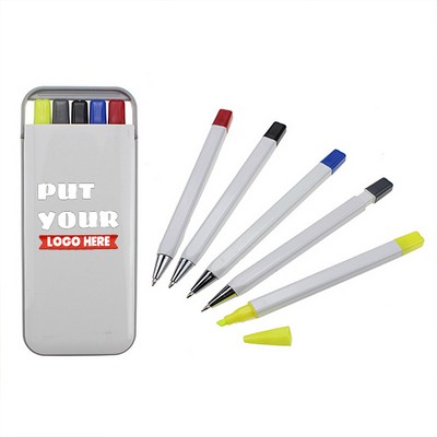Multi-function Pen, Pencil & Highlighter Kit